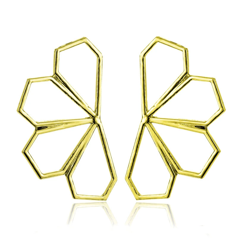 Fashion All-match Earrings Geometric Hollow Simple Earrings