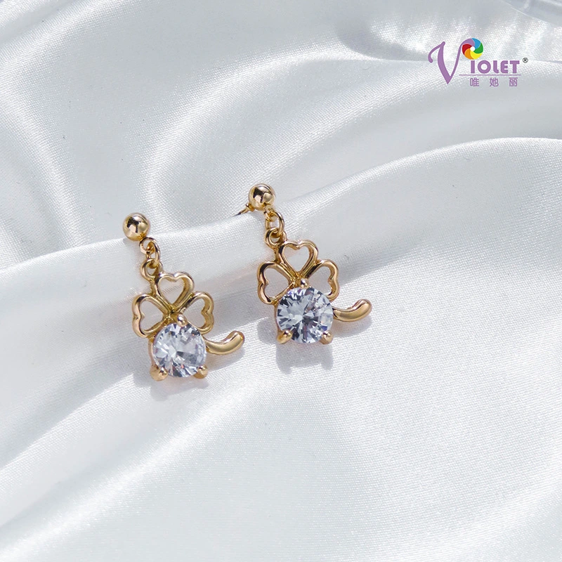 Imitation Diamond Flower Inlaid S925 Silver Needle Temperament Earrings