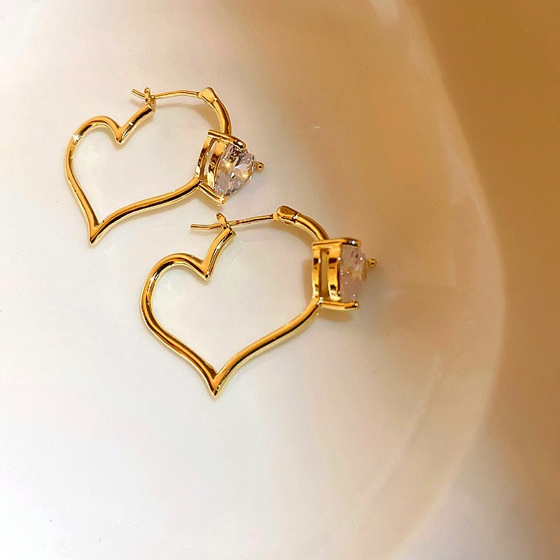 Personalized Heart-shaped Metal Personalized Earrings Earrings