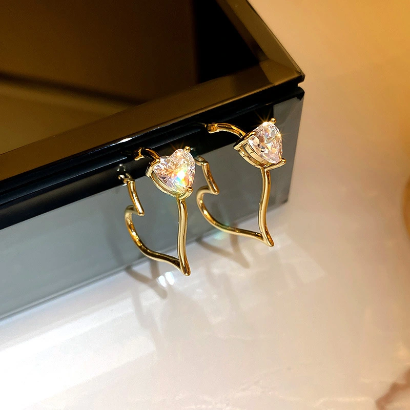 Personalized Heart-shaped Metal Personalized Earrings Earrings