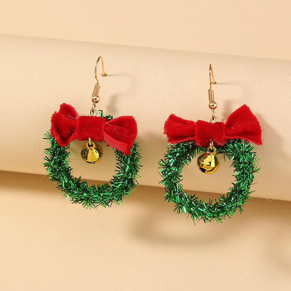 European And American Earrings Cute Little Earrings Christmas Series