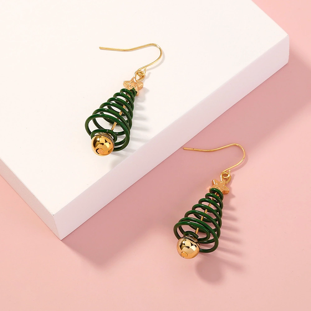 European And American Earrings Cute Little Earrings Christmas Series