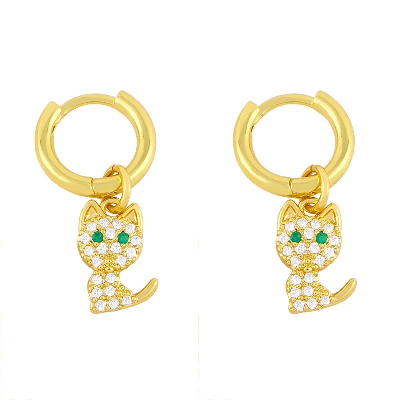 Diamond-studded Fishbone Earrings Women Korean Fashion All-match