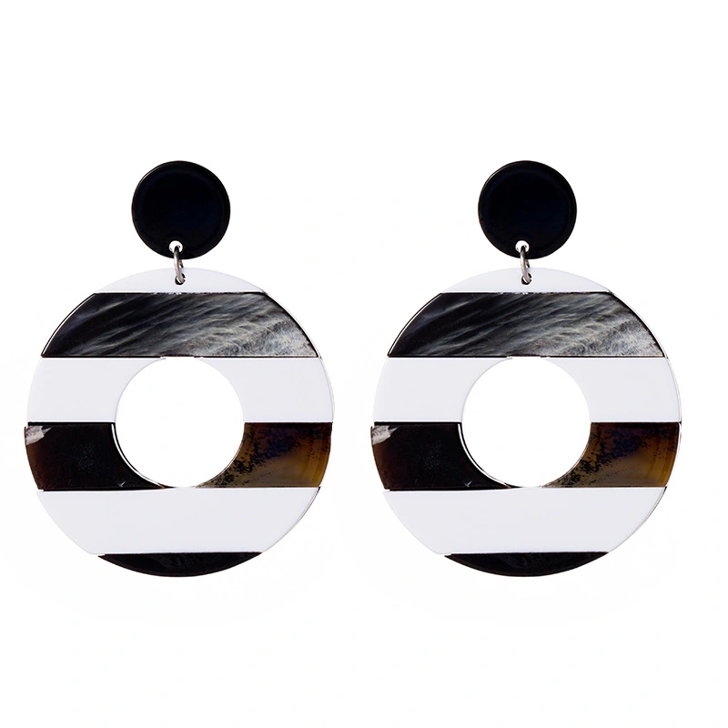 European And American Fashion Exaggerated All-match Acetate Acrylic Earrings