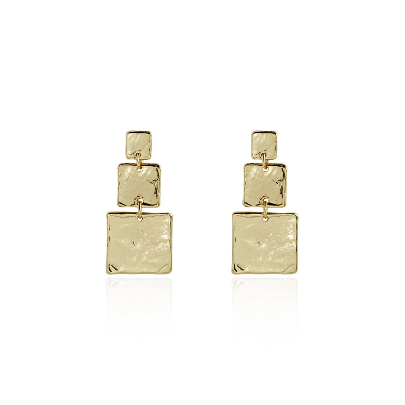 Simple Irregular Quadrilateral Cold Wind Earrings