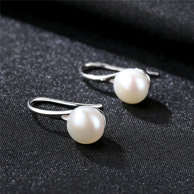 Reduced Version Spoon Shape 6-7mm Freshwater Pearl Earrings