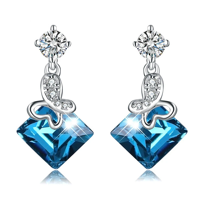 European And American Fashion Temperament 925 Silver Earrings