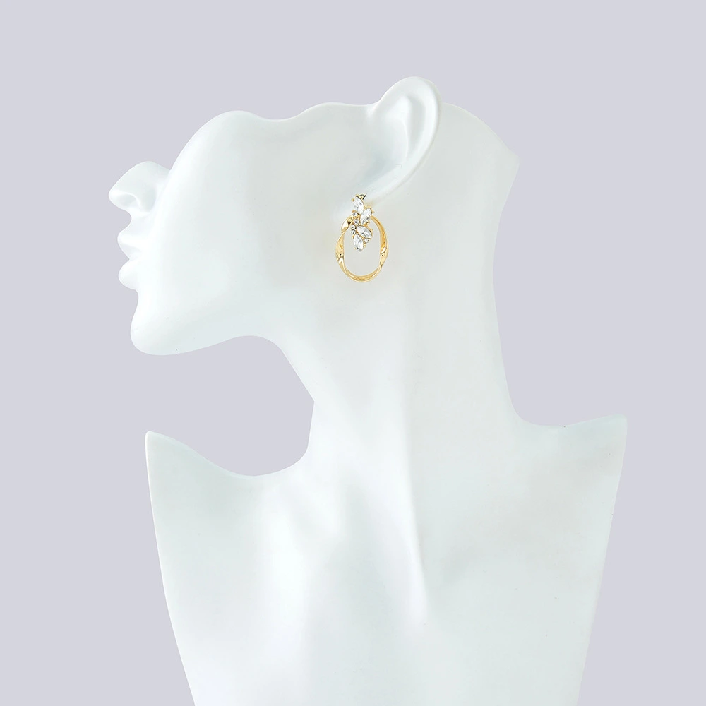 Women's Earrings Full Of Diamonds And Compact Temperament