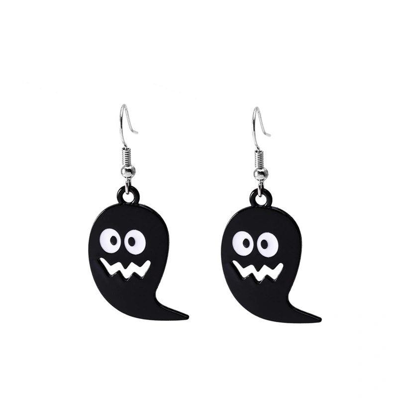 Alloy Dripping Oil Funny Pumpkin Earrings