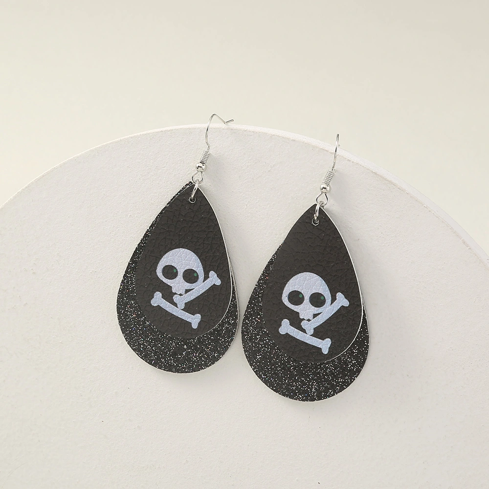 Simple Geometric Personality Halloween Earrings