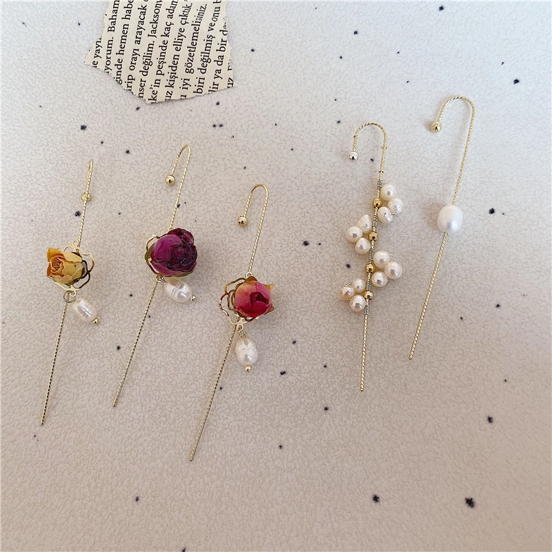 Simple And Fashionable Slash Ear-hook Earrings