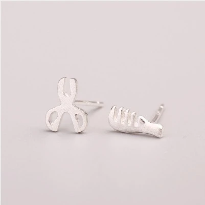 S925 Sterling Silver Needle Hypoallergenic Simple Temperament Sweet Earrings