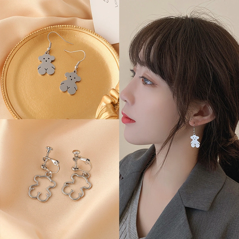 Temperament Earrings Tide Ear Hook Ear Clip Without Pierced Female