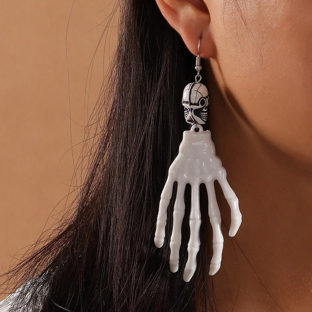 Exaggerated Horror Funny Ghost Hand Earrings