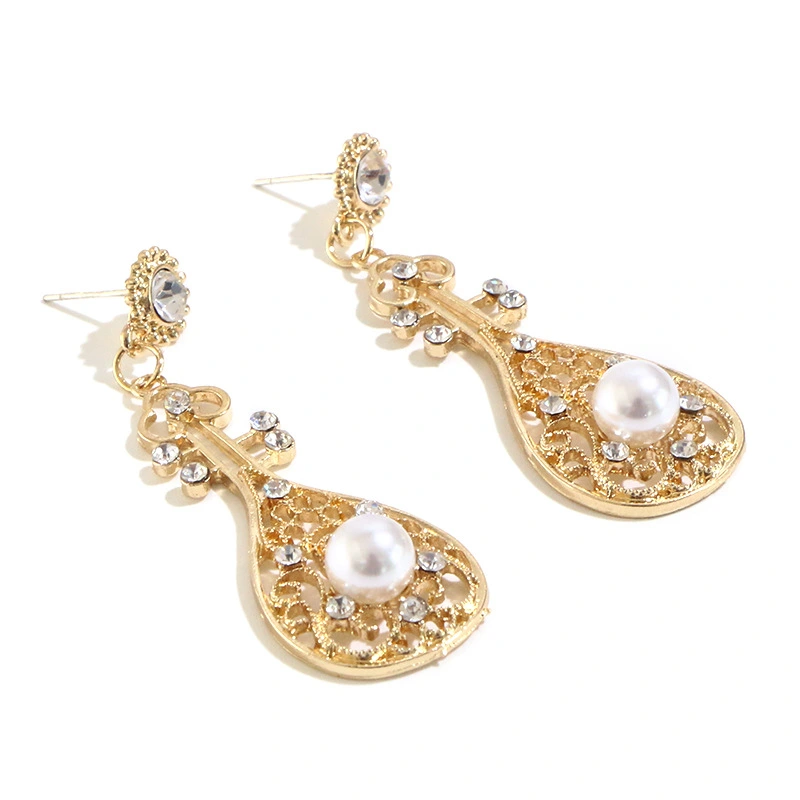 New Style Earrings Japanese And Korean Retro Palace Style Fashion Earrings