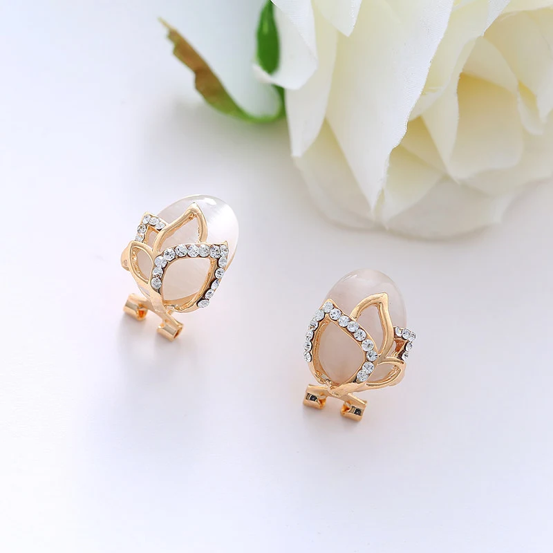 Korean Earrings Fashion Small Simple Hollow Flowers