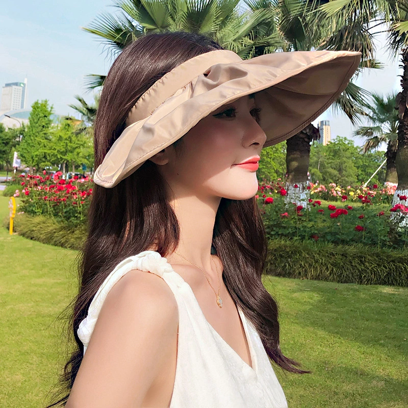 Summer Leisure Outings UV Protection Big Eaves Sun Protection Vinyl Fisherman Hat