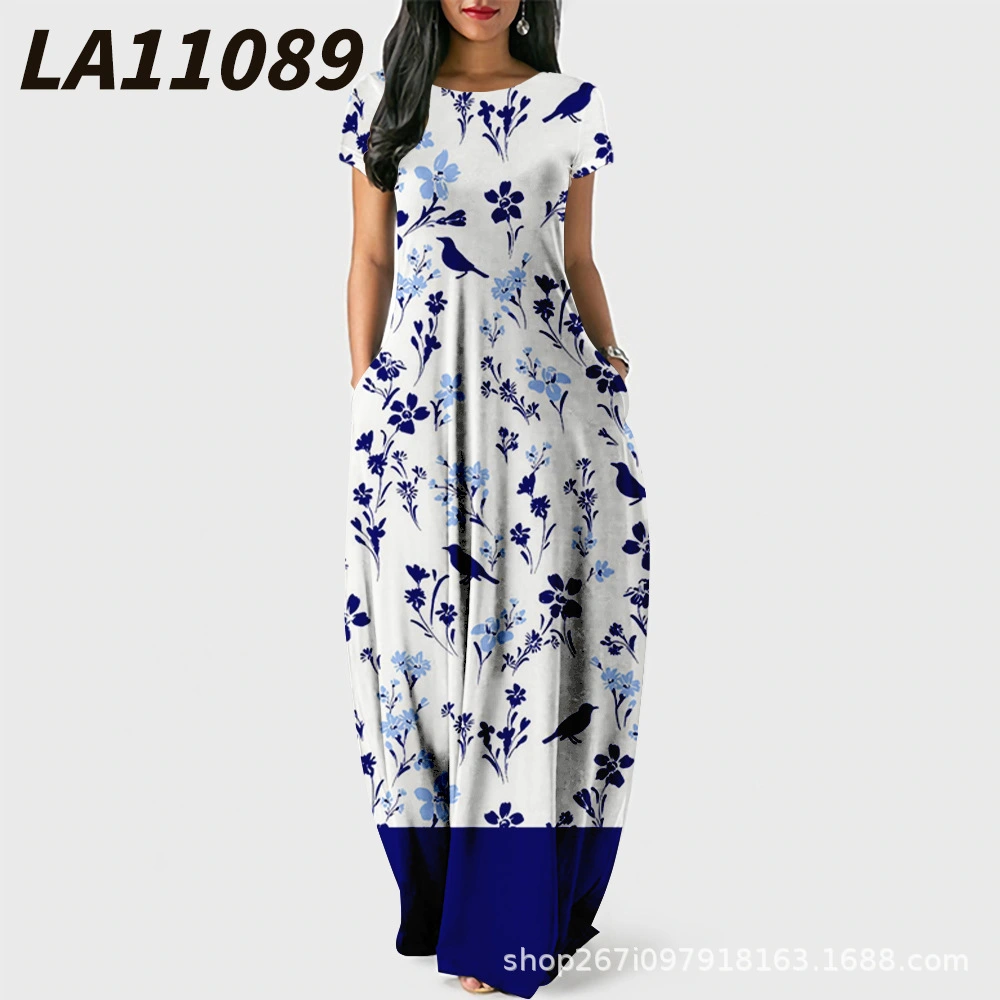 Printed Temperament Casual Floral Dress