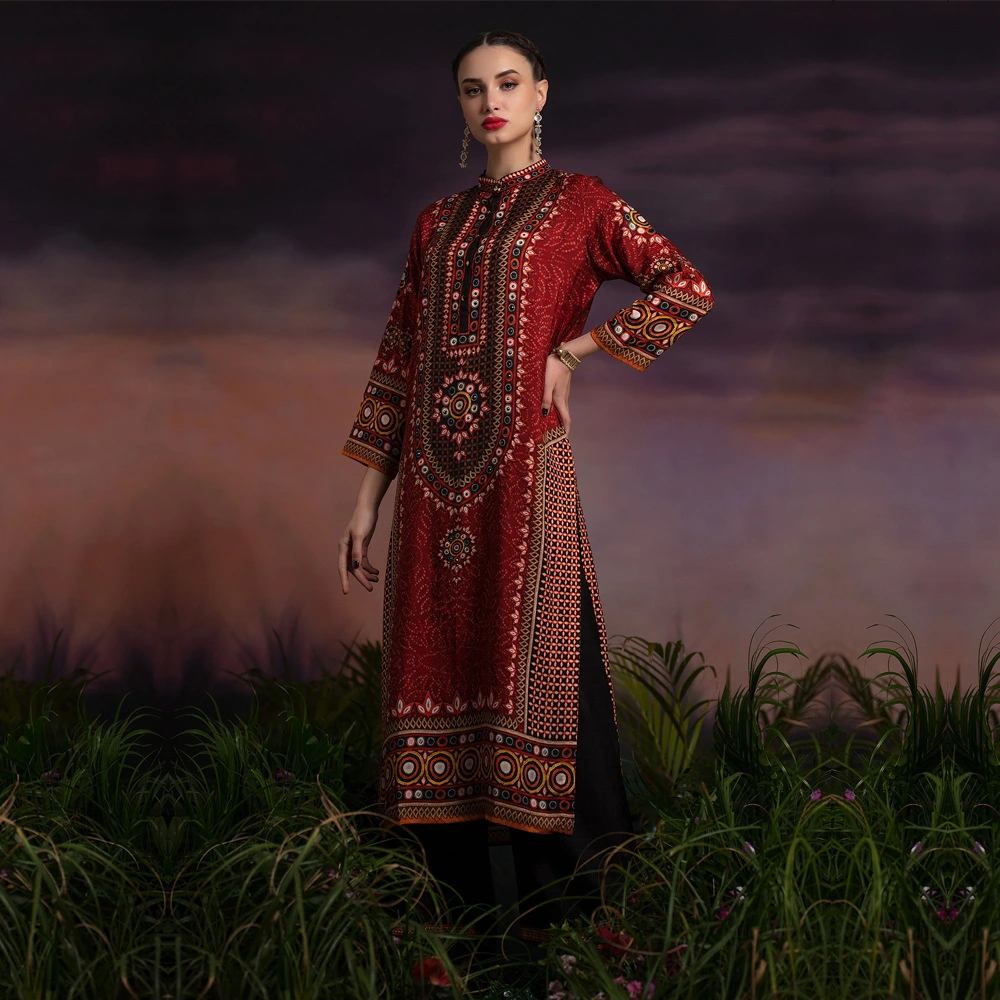 Long Sleeve Dress With Slits