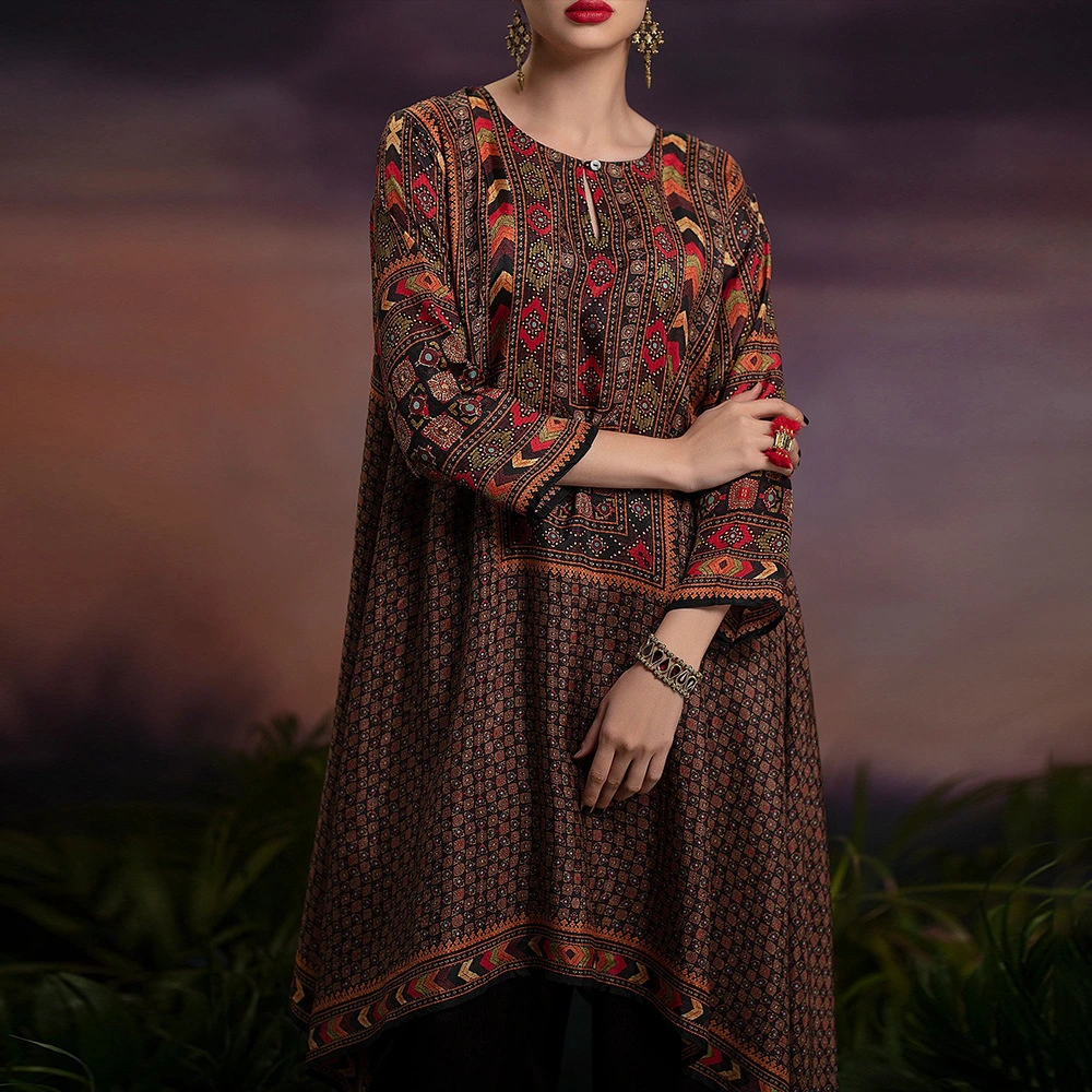 Women Bohemian Printed Dress