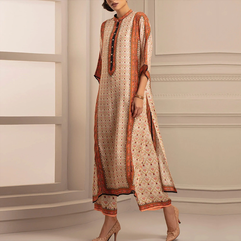Long Sleeve Dress With Slits