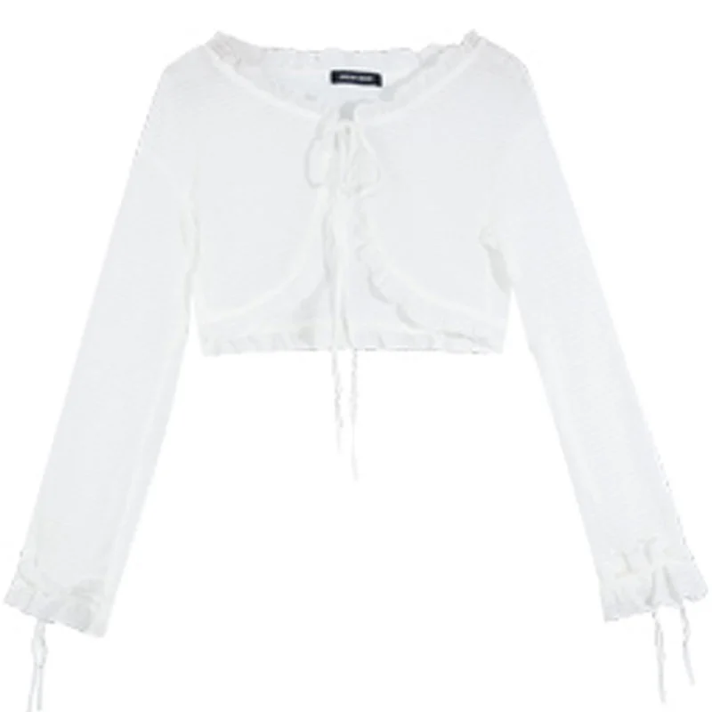 Sweet And Spicy Plaid Pleated Skirt Set Summer College Style Retro Bra Suspender Vest Short White Sunscreen Blouse