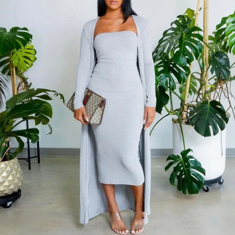 Fashion Casual Tube Top Suit