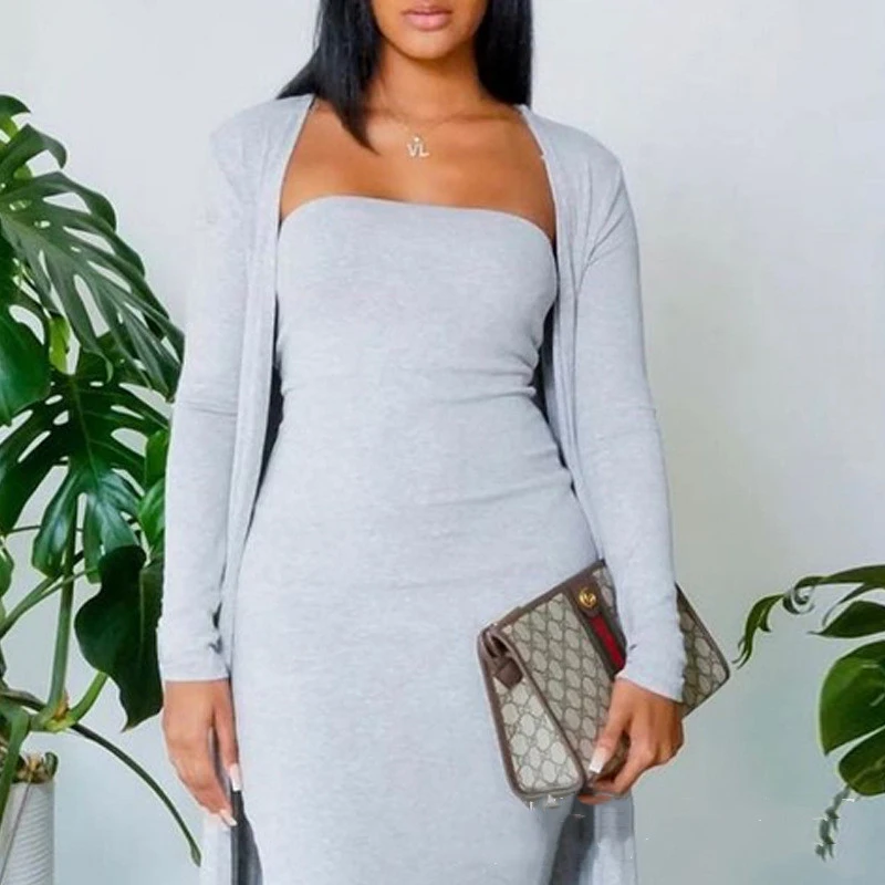 Fashion Casual Tube Top Suit
