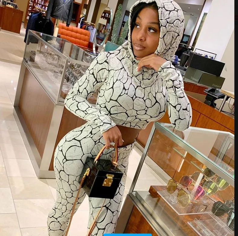 Printed Buttocks Leggings Yoga Clothing Suit