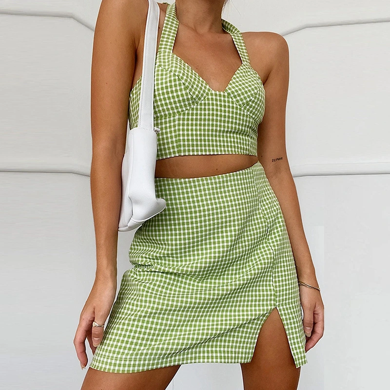 Half-length skirt camisole set