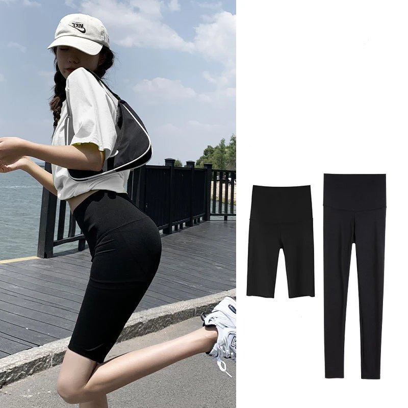 Hip-lifting Yoga Wear Skinny Shark Five-point Leggings