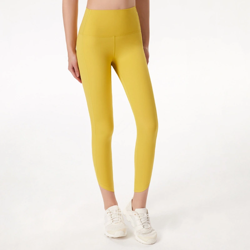 Ladies High-waisted Peach Hips Breathable And Quick-drying Leggings