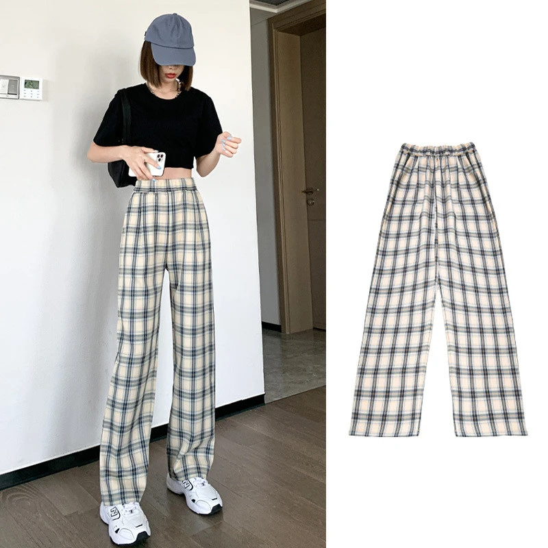 Loose Straight Cropped Wide-leg Pants