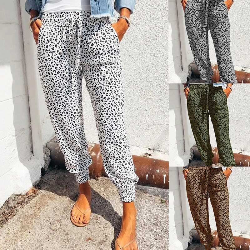 European And American Loose Printed Casual Pants