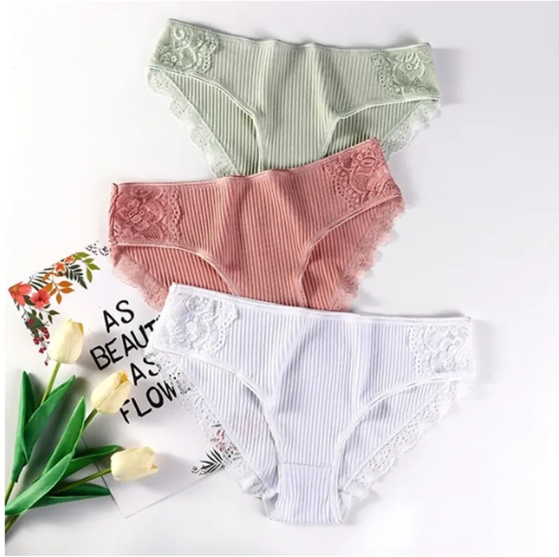 Pure Color Comfortable Plus Size Ladies Soft Underwear