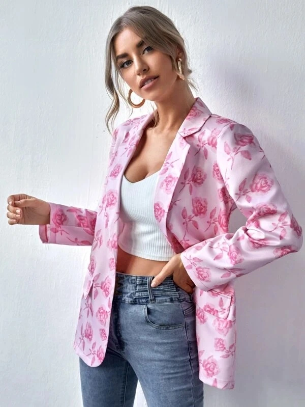 Printed Trend European And American Small Suit Jacket
