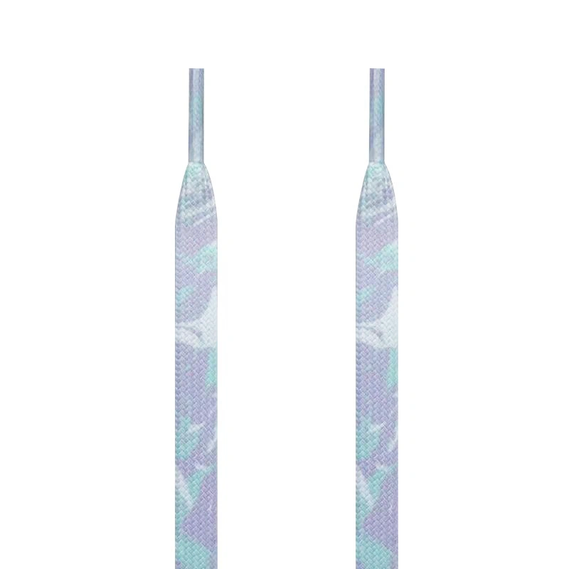 Purple And Blue Chinese Style Graffiti Shoelaces