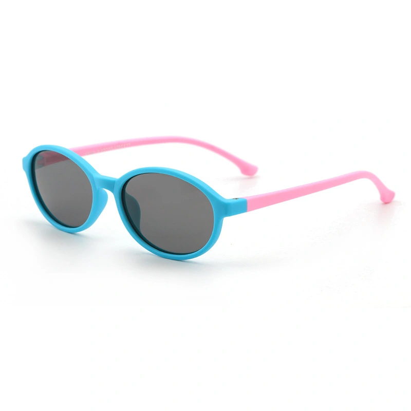 New Children's Oval Silicone Sunglasses With Small Frame And Thin Edges