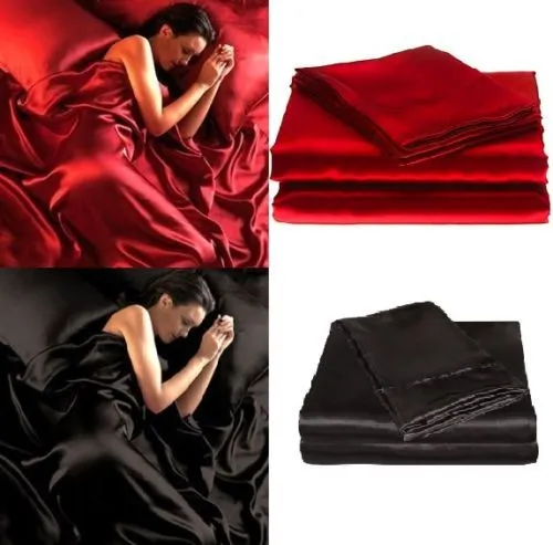 Pure Color Simulation Silk Satin Satin Cloth Foreign Trade Home Textile Silk Bedclothes