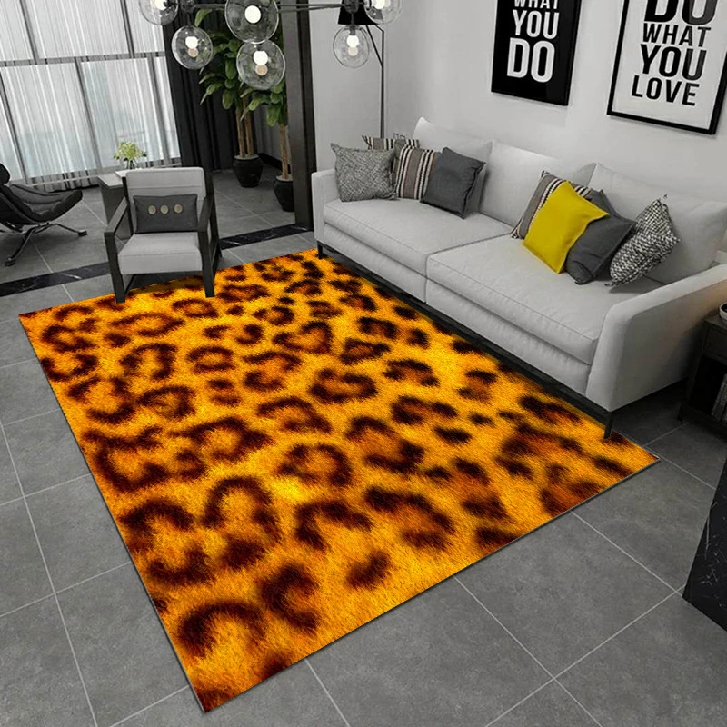 Animal Fur Peacock Feather Living Room Bedroom Carpet