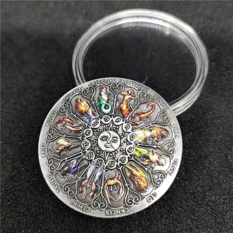 Coin Coin Twelve Constellation Commemorative Coin Goddess Of Luck Guardian Coin