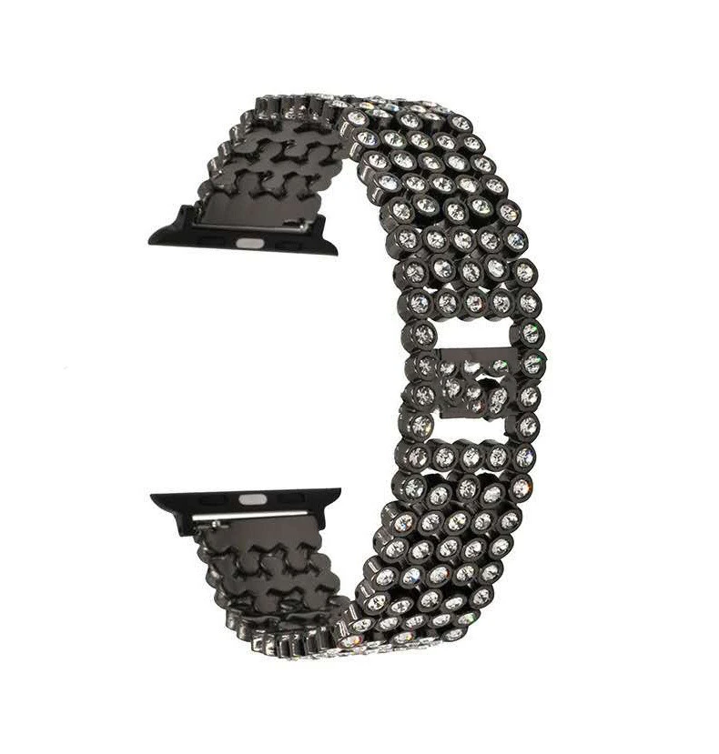 Full Diamond Metal Starry Steel Five Baht Watch Band