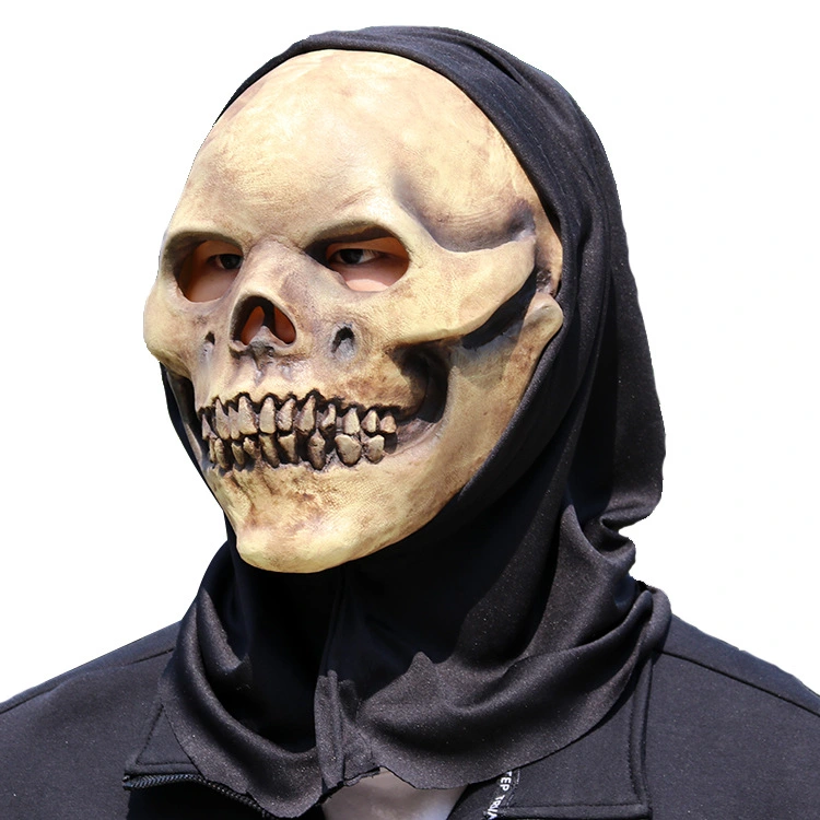 Escape Room Bar Latex Skull Mask Headgear