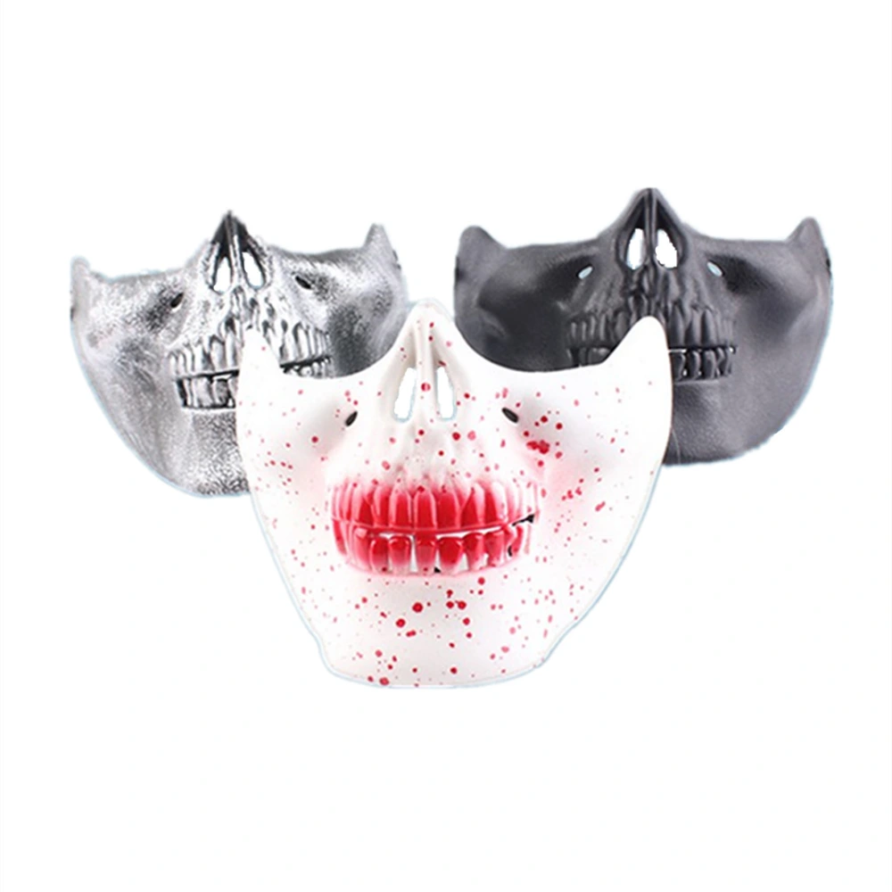 Warrior Army Fan Field Horror Bloody Skull Half Face Mask