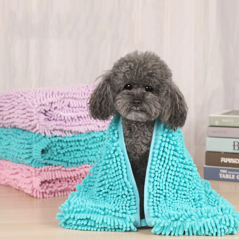 Household Simple Chenille Pet Absorbent Towel