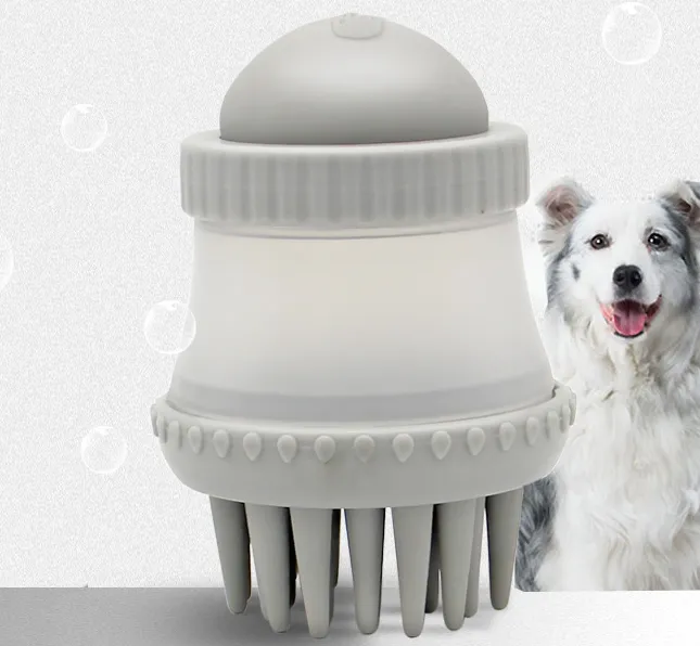 Multifunctional Pet Bathing Brush Silicone Massage Brush