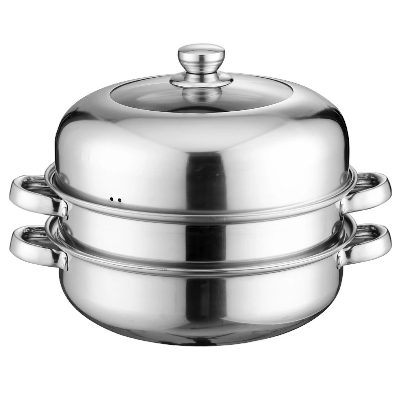 Thickened Stainless Steel Pot Steamer Set