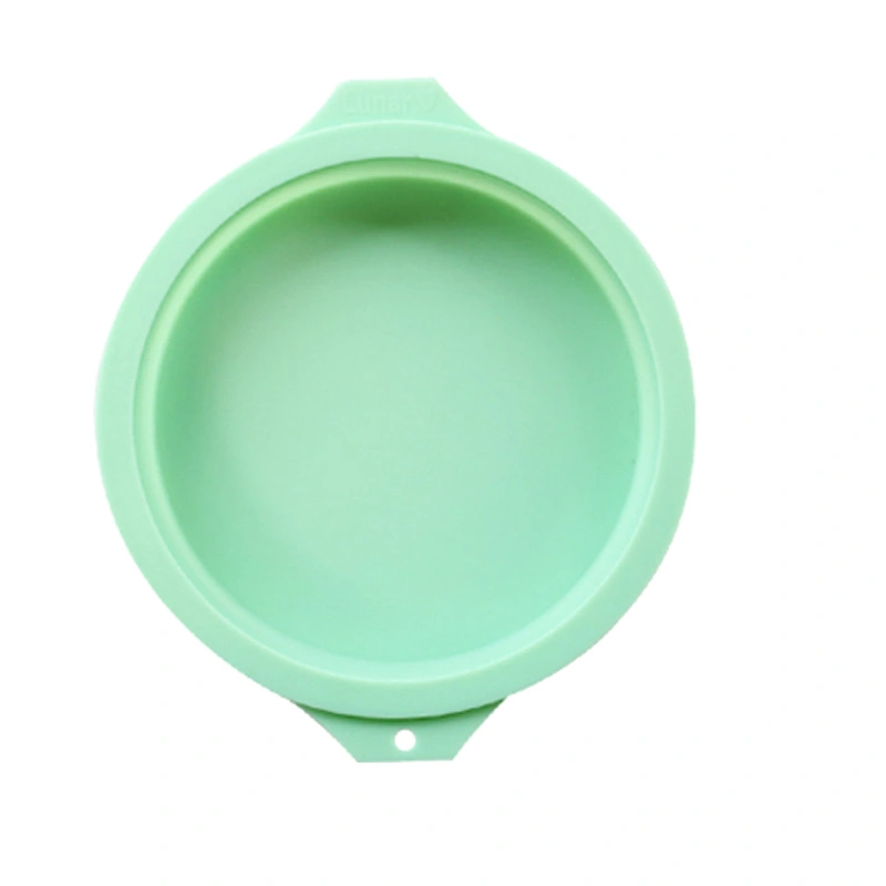 Small Green Plate Silicone Cake Baking Mold Layered Rainbow Round Baking Pan