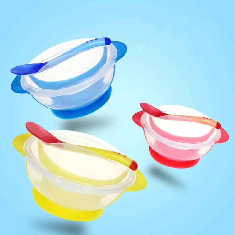 Baby Suction Cup Bowl Set Non-slip And Anti-drop Bowl