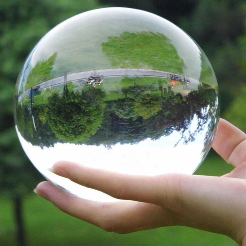 Crystal Ball Transparent Decoration Crafts Colored Round Ball Customized Internal Carving Wholesale Light Ball Crystal Glass Ball Base